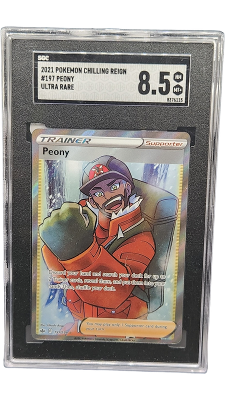 2021 Pokemon Chilling Reign Peony Ultra Rare SGC 8.5