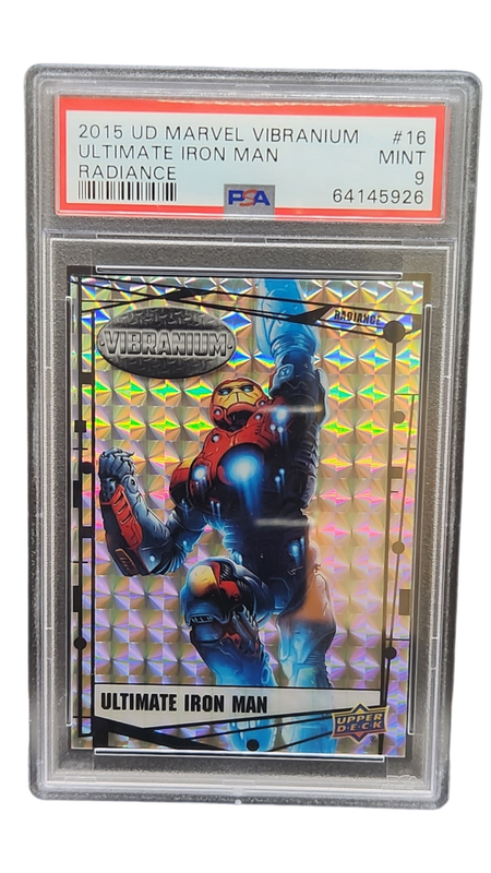 2015 UD Marvel Vibranium Ultimate Iron Man Radiance 40/50 PSA 9
