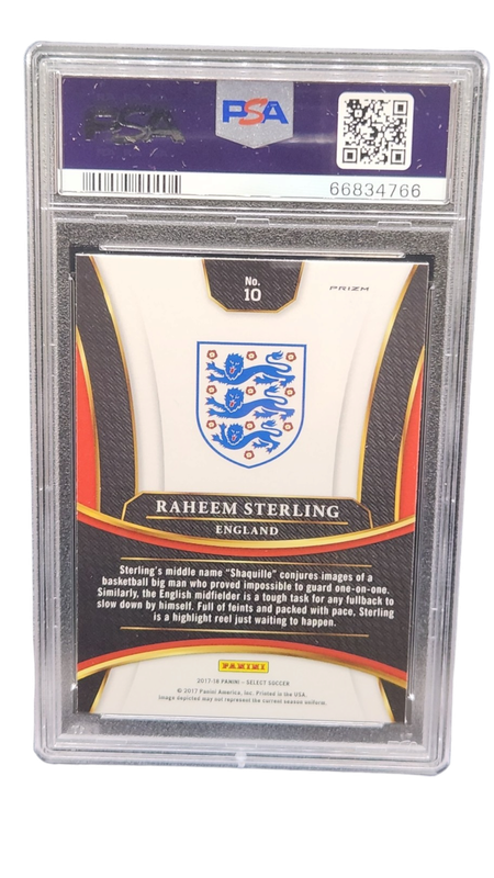 2017 Panini Select Raheem Sterling Checkerboard PSA 9
