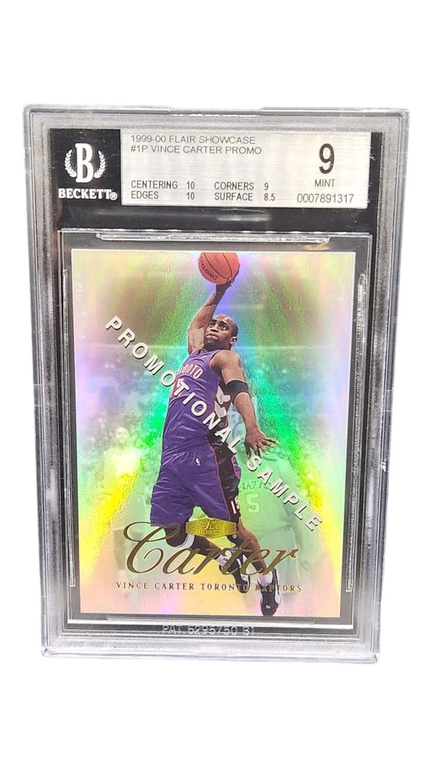 1999-00 Flair Showcase Vince Carter Promo Beckett 9