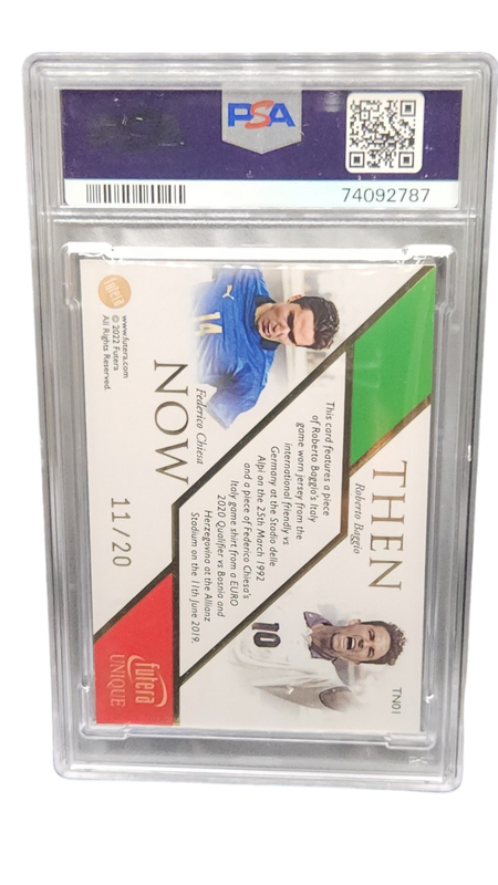2022-03 Futera Dual Patch Baggio/Chiesa PSA 9
