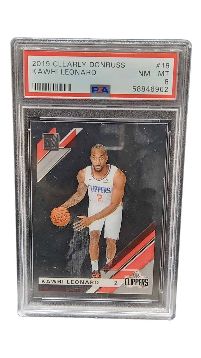2019 Clearly Donruss Kawhi Leonard PSA 8