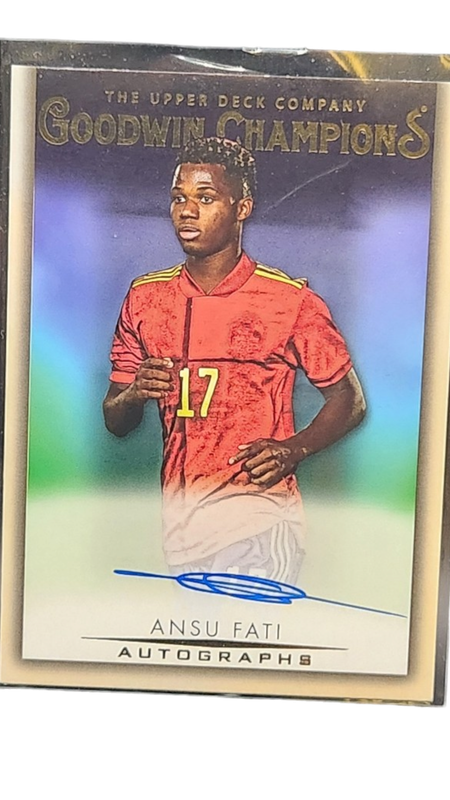 2021 Upper Deck Goodwin Champions Ansu Fati AUTO A-AF