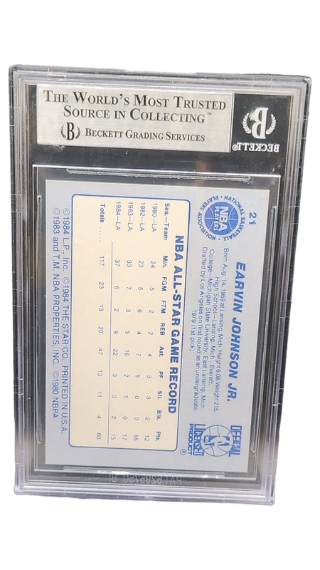1984 Star All-Star Game Denver Police Magic Johnson Beckett 9