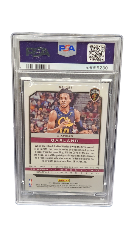 2019 Panini Obsidian Darius Garland PSA 9