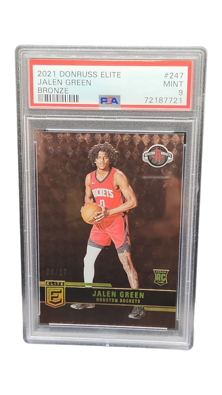 2021 Donruss Elite Jalen Green Bronze RC 6/17 PSA 9