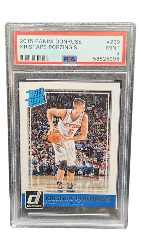 2015 Panini Donruss Kristaps Porzingis PSA 9
