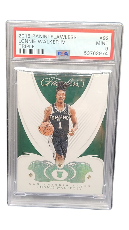 2018 Panini Flawless Lonnie Walker IV Triple 2/5 PSA 9