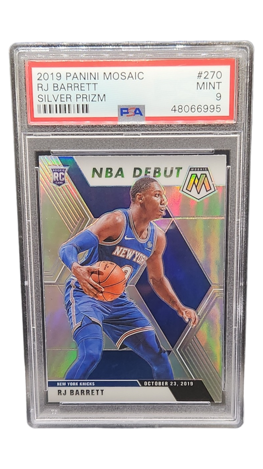 2019 Panini Mosaic Rj Barrett Silver Prizm RC PSA 9
