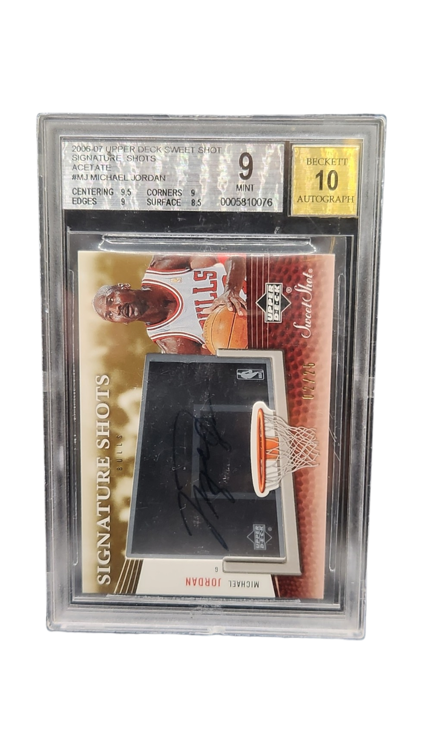 2006-07 UD Sweet Shot Signature Shots Acetate 02/25 Beckett 9 Auto 10