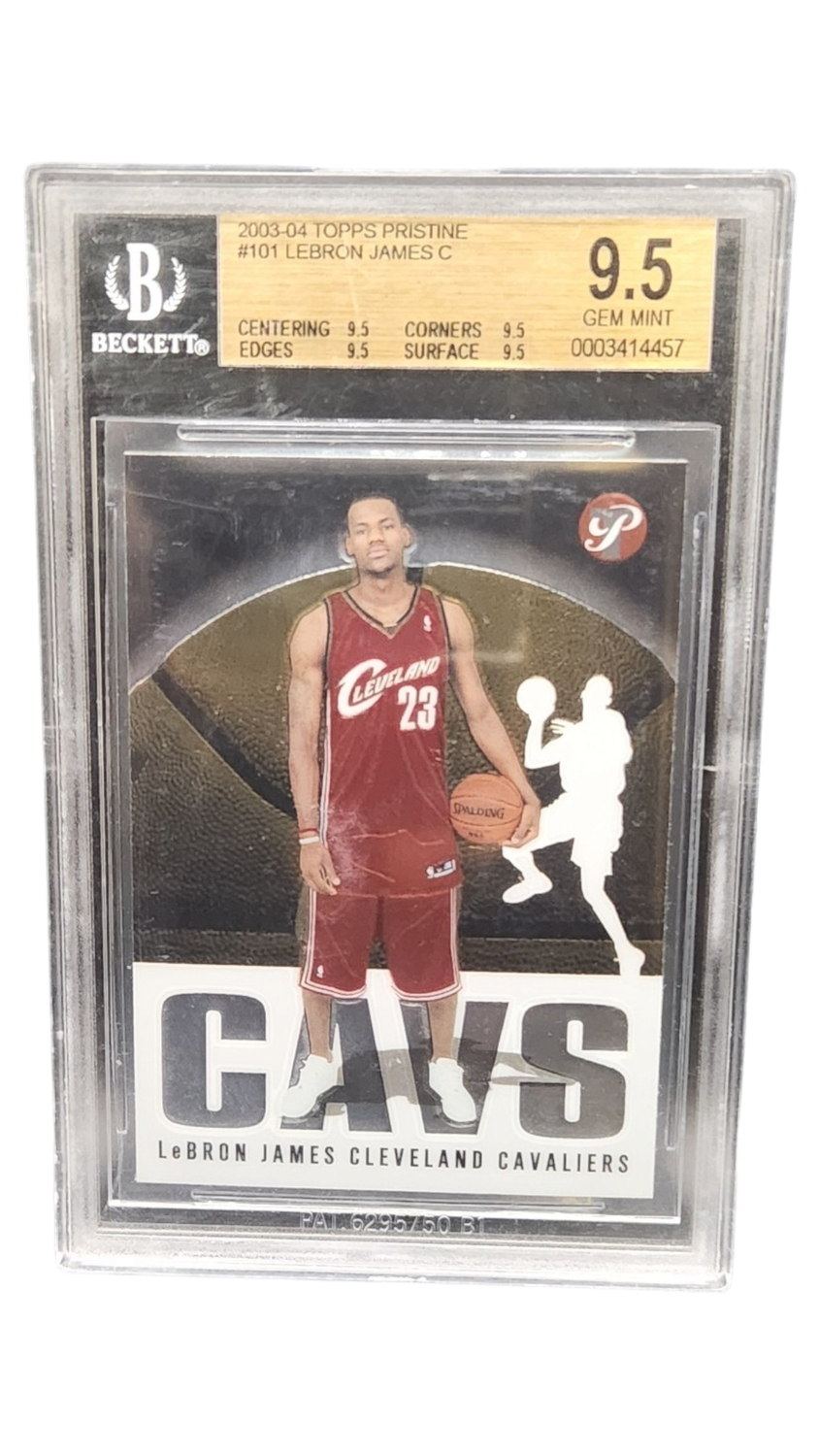 2003-04 Topps Pristine #101 Lebron James C  Beckett 9.5