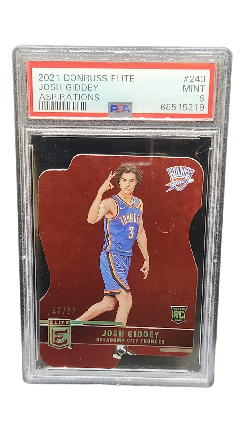 2021 Donruss Elite Josh Giddey Aspirations RC 47/97 PSA 9