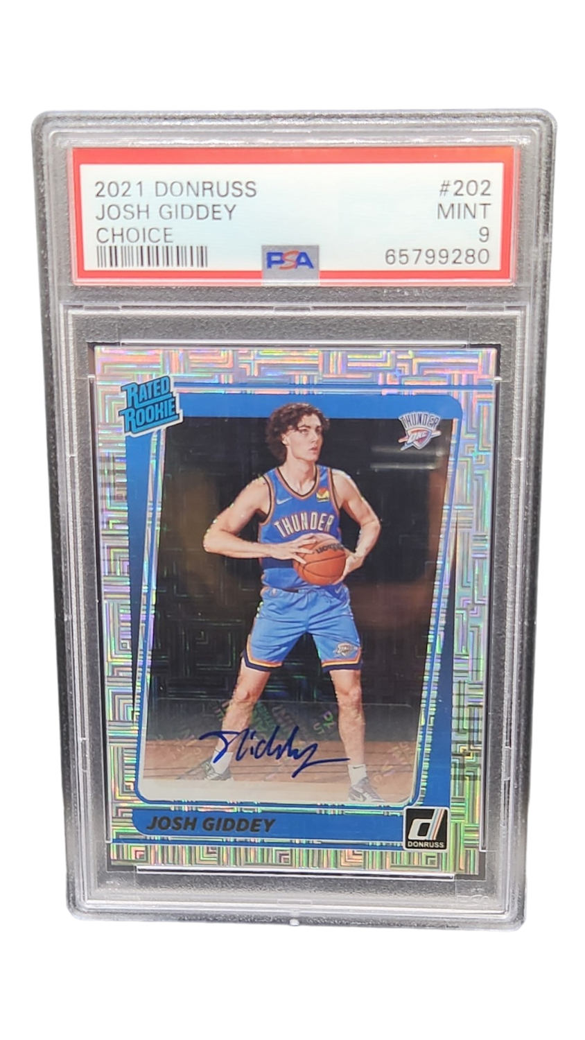 2021 Donruss Josh GIddey Choice Auto PSA 9
