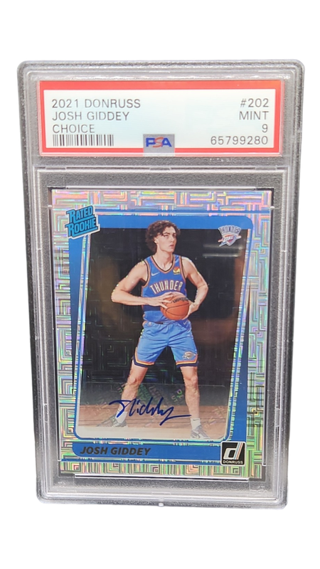 2021 Donruss Josh GIddey Choice Auto PSA 9