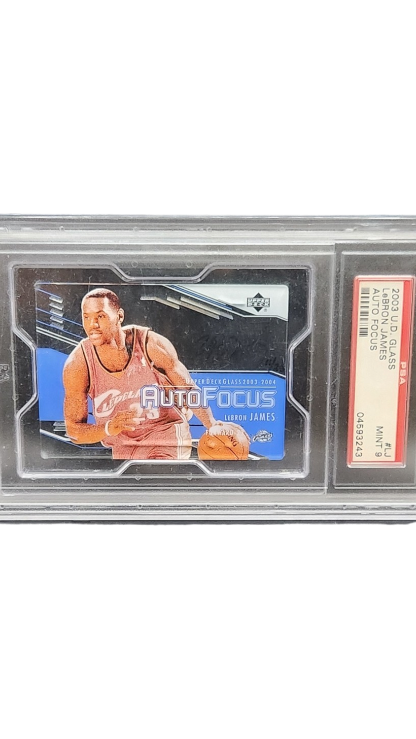 2003 Upper Deck Glass Lebron James Auto Focus LJ PSA 9 11/25