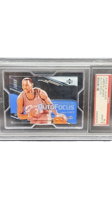2003 Upper Deck Glass Lebron James Auto Focus LJ PSA 9 11/25
