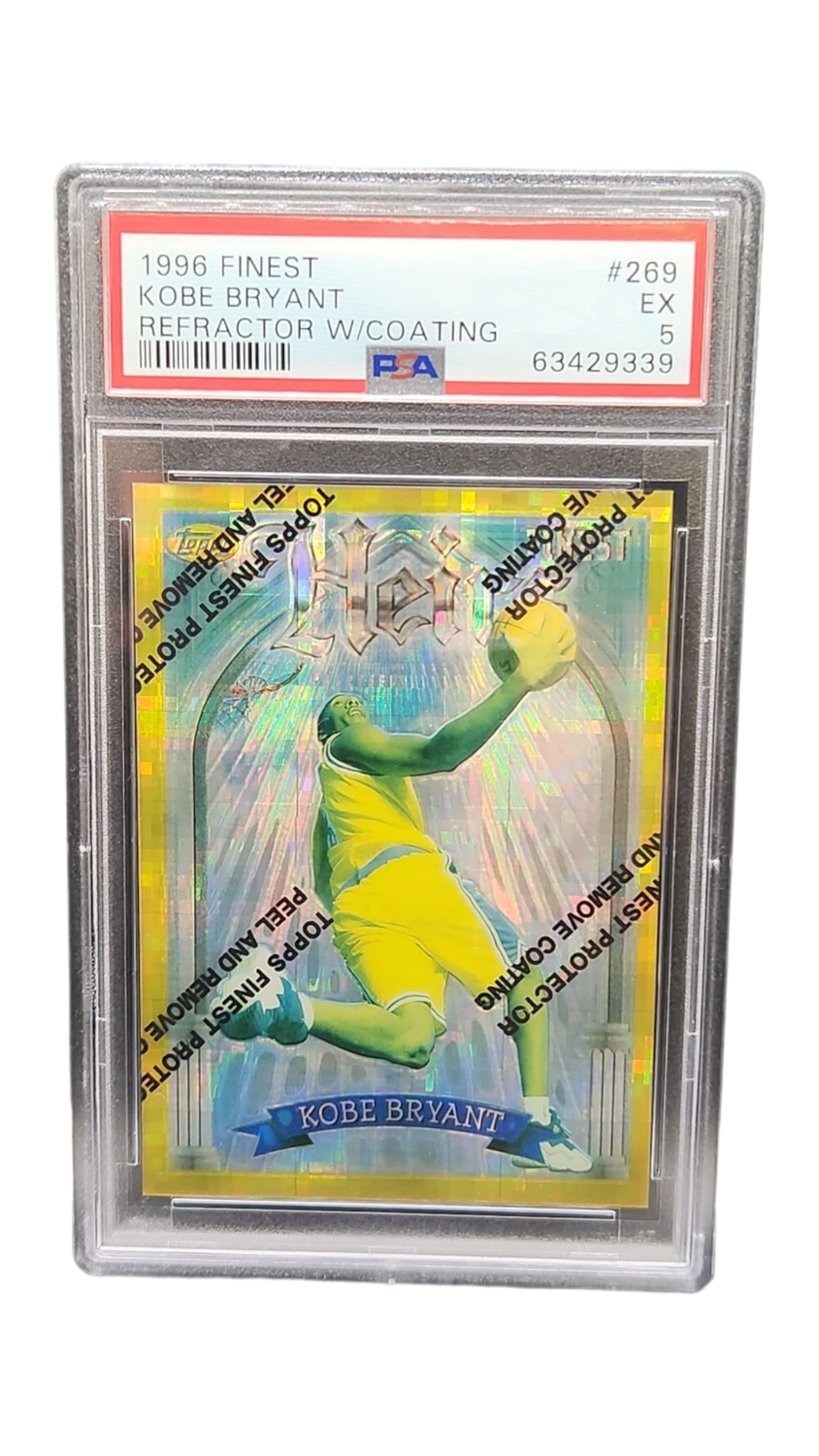 1996 Finest Kobe Bryant Gold Refractor W/Coating PSA 5