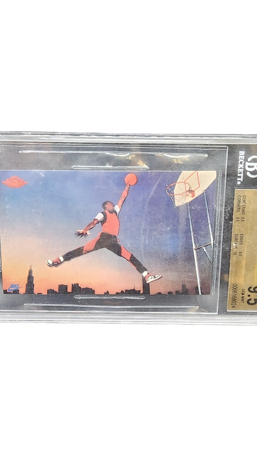 1985 Nike Number 2 Michael Jordan Beckett 9.5