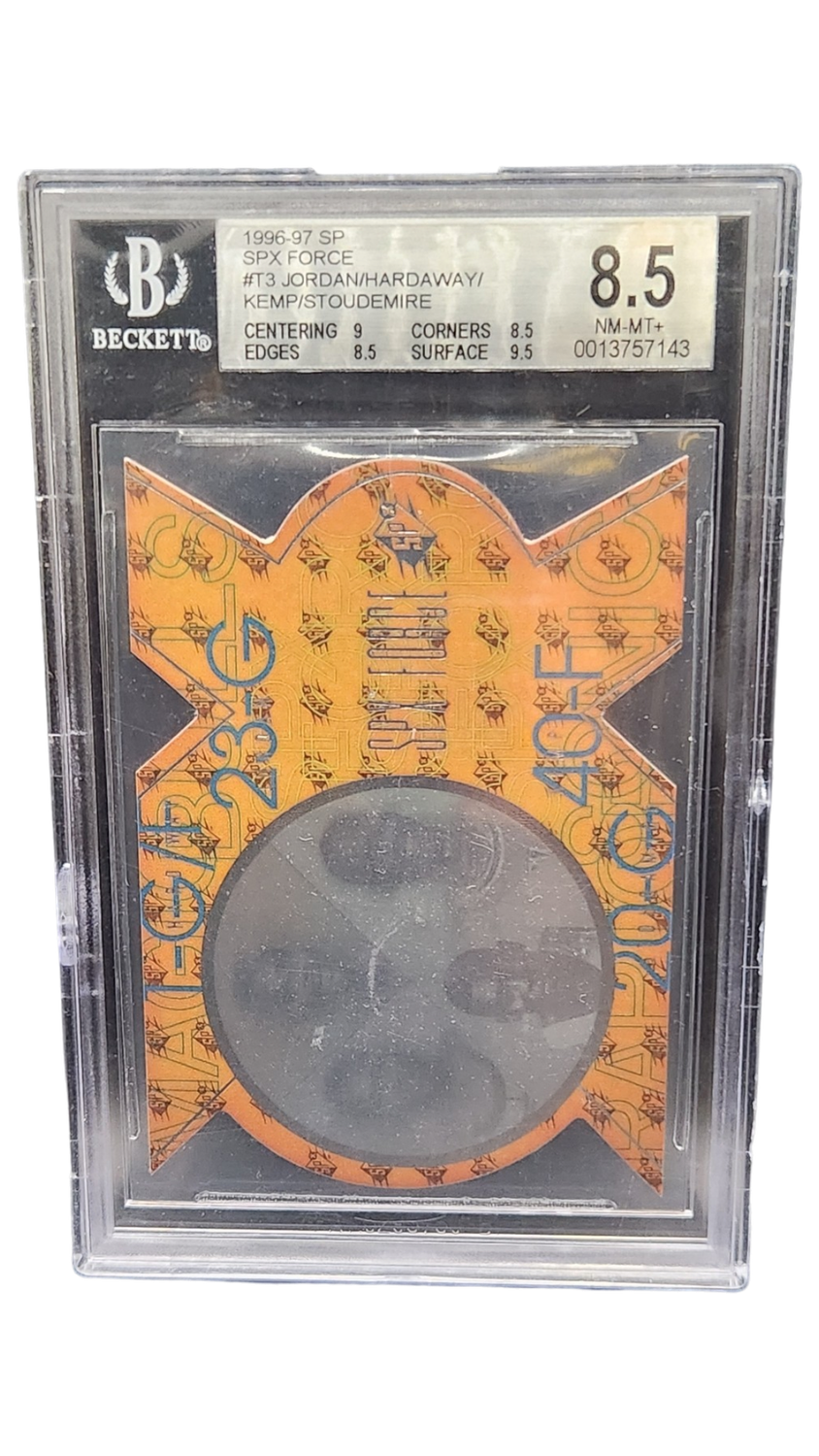 1996-97 SP SPX Force Jordan/Hardaway/Kemp/ Stoudemire Beckett 8.5