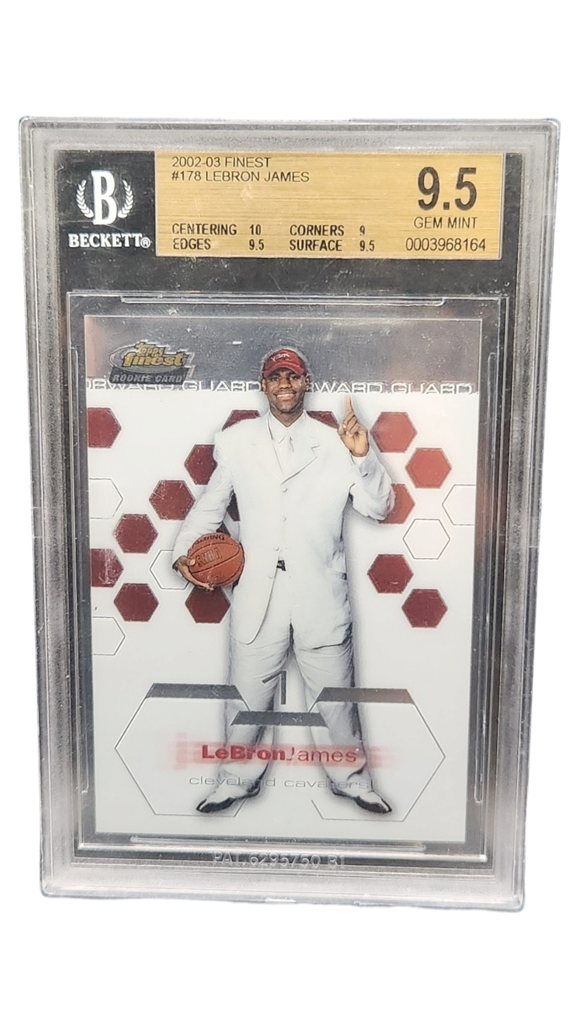 2002-03 Finest  #178 Lebron James Beckett 9.5