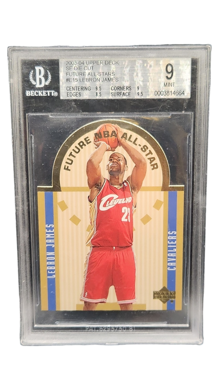 2003-04 Upper Deck Se Die Cut Future All-Stars Lebron James Beckett 9