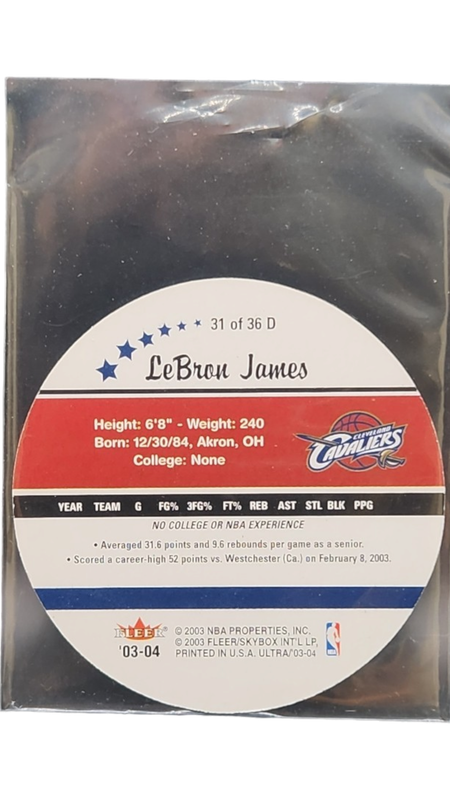 2003 Fleer Ultra Roundball Lebron James