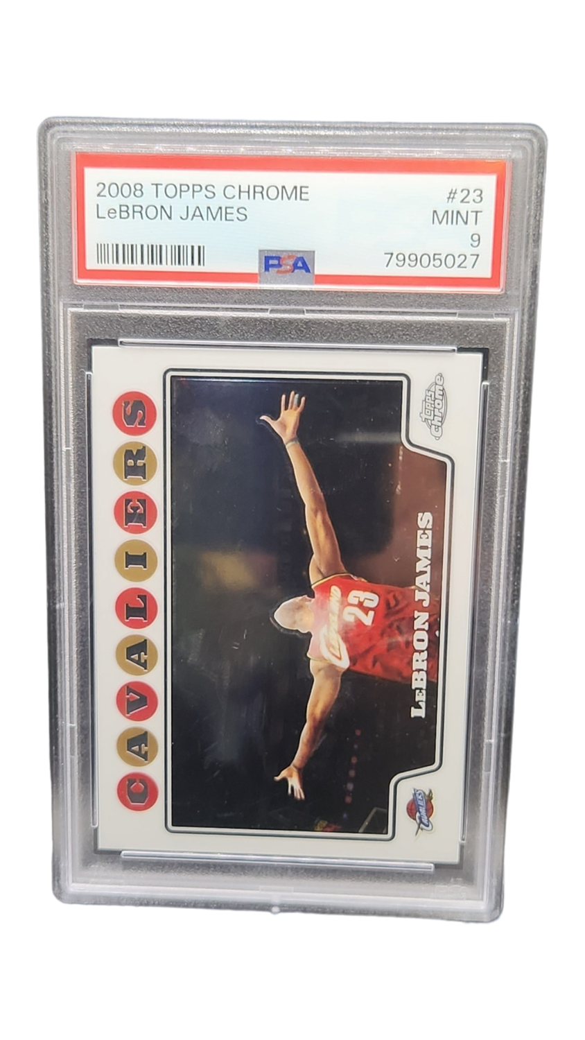 2008 Topps Chrome Lebron James #23 PSA 9