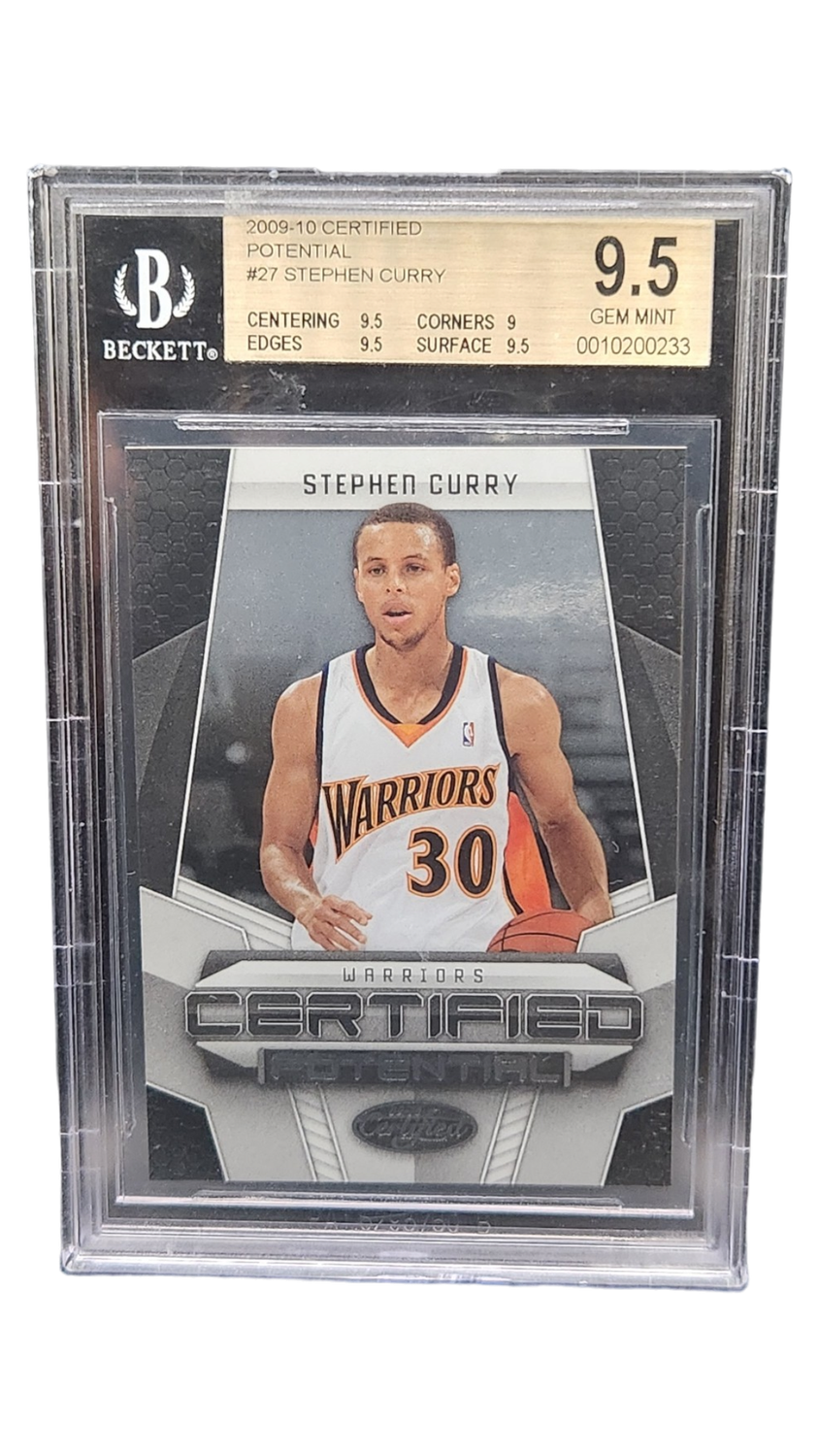 2009-10 Certified Potential #27 Stephen Curry 191/500 Beckett 9.5