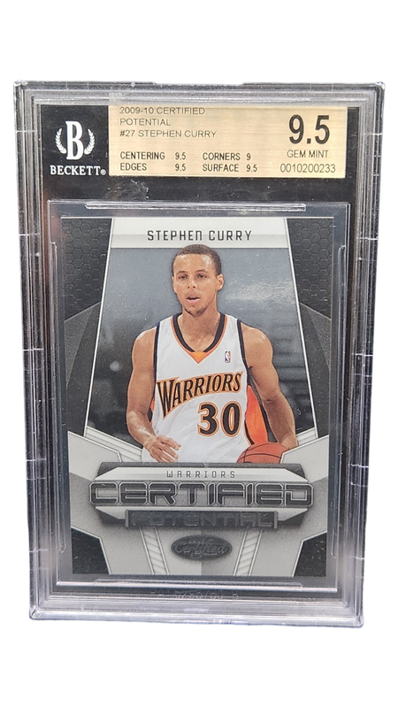 2009-10 Certified Potential #27 Stephen Curry 191/500 Beckett 9.5