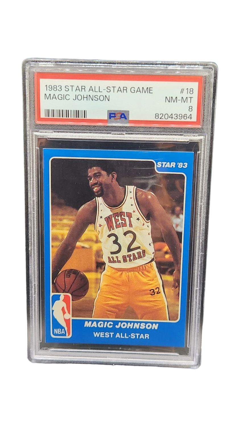 1983 Star All Star Magic Johnson PSA 8
