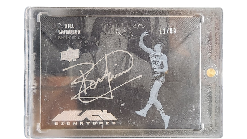 UD Black Signatures Bill Laimbeer Auto 11/99