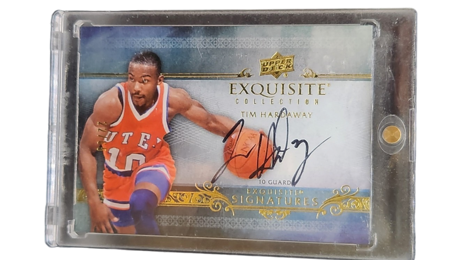 2013-14 UD Exquisite Coll. Tim Hardaway Auto ES-TH