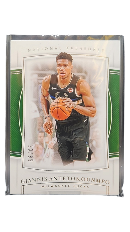 2019-20 Panini-National Treasures Giannis Antetokounmpo #34