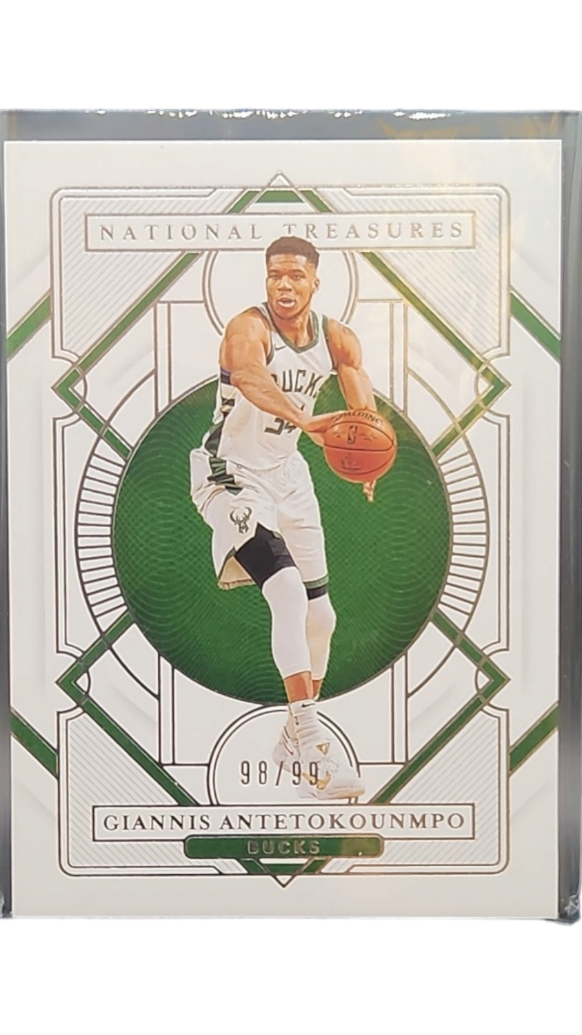 2020-21 Panini-National Treasures Giannis Antetokounmpo #5 98/99