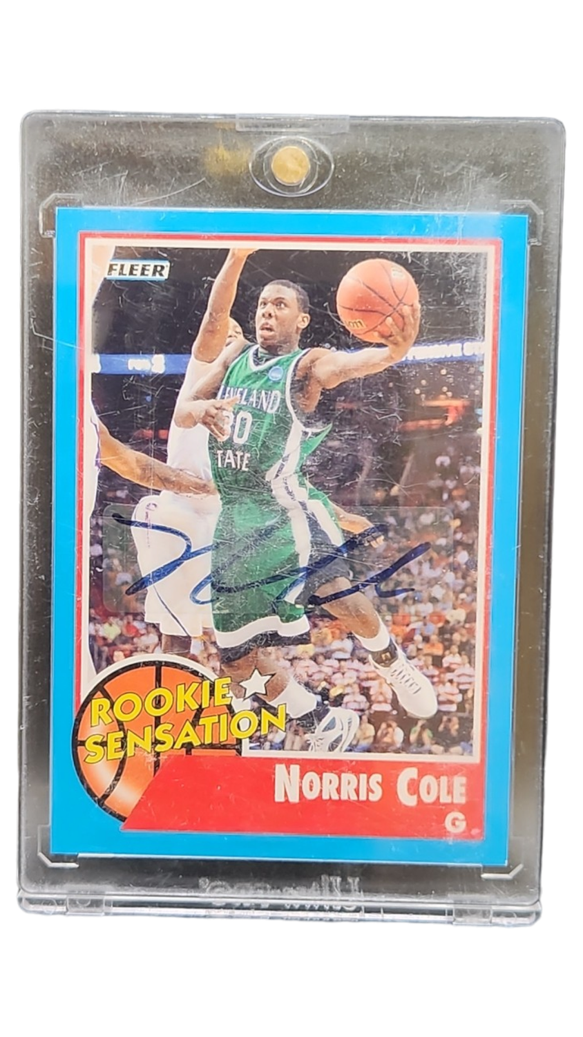 2011-12 Fleer Retro Basketball Norris Cole Auto 68/83