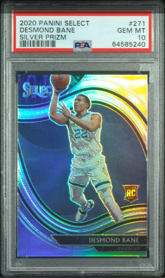 2020 Panini Select Desmond Bane Silver Prizm RC #271 PSA 10