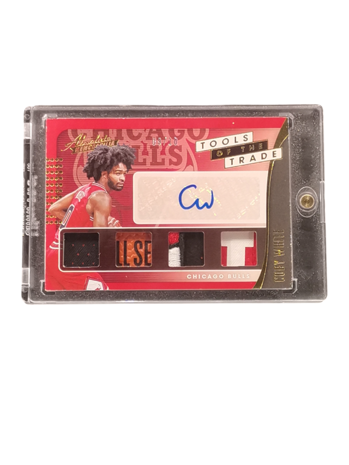 2019-20 Panini Absolute Coby White Auto Relic Card 9/10 #TT4-CBW