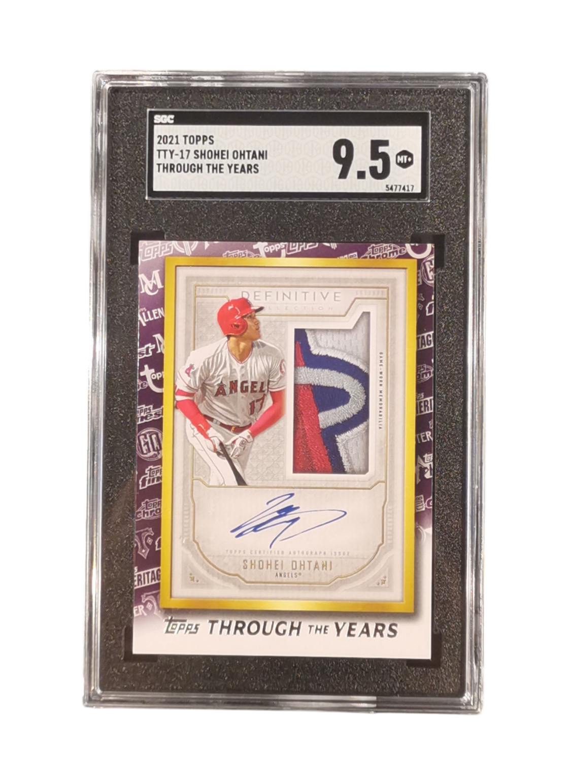 2021 ToppsTTY-17 Shohei Ohtani Through The Years SGC 9.5