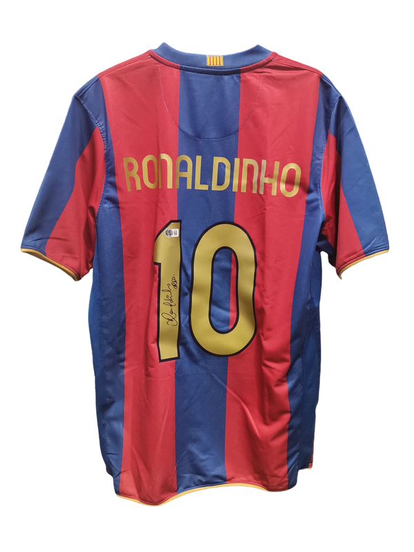 Ronaldinho 2007 Barcelona Signed Jersey