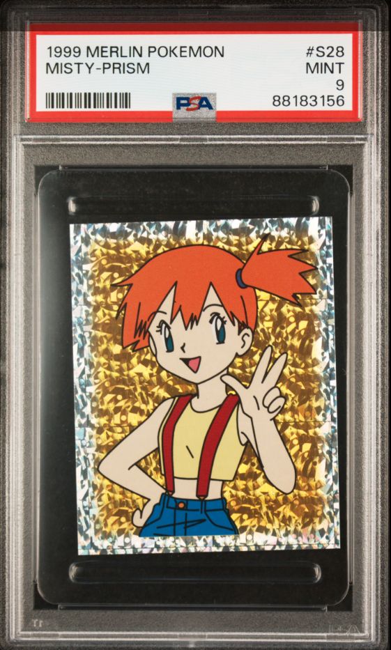 1999 Merlin Pokemon Misty-Prism #S28 PSA 9
