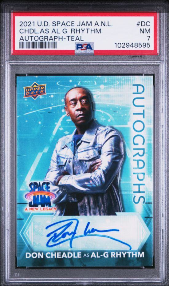 2021 U.D Space Jam A.N.L. CHDL.AS AL. G. Rhythm Autograph-Teal #DC PSA 7