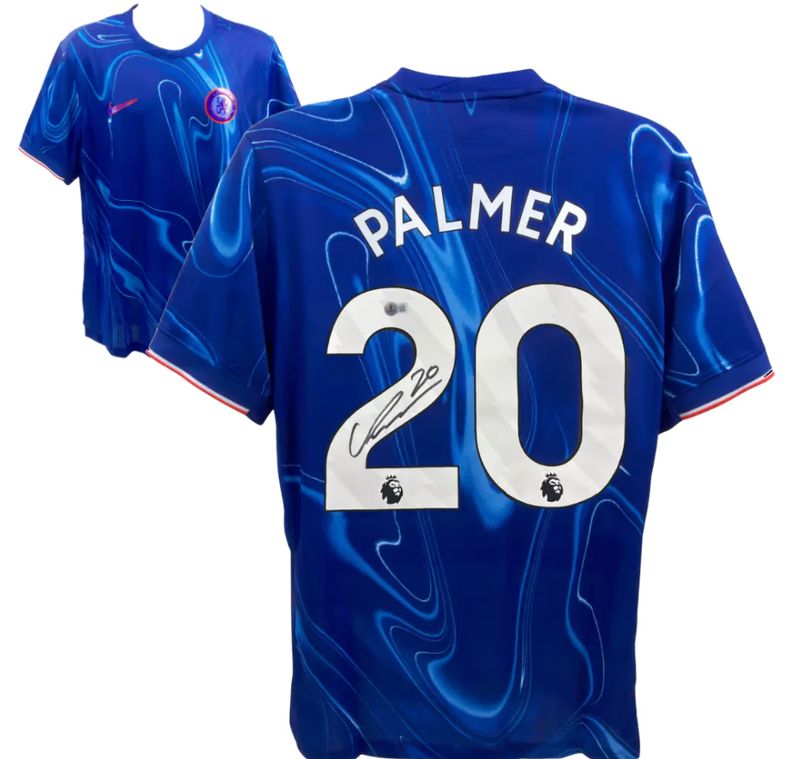 Cole Palmer Signed Chelsea FC Home Soccer Jersey #20
