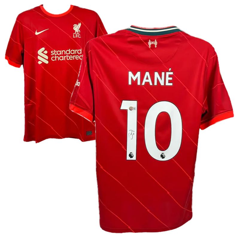 Sadio Mane Signed Liverpool FC Soccer Jersey #10