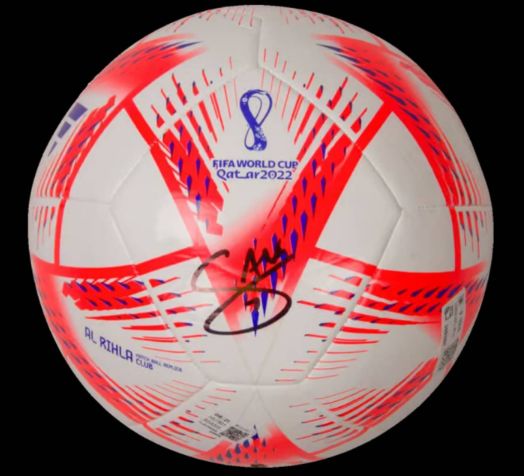 Bukayo Saka Signed Adidas Soccer Ball