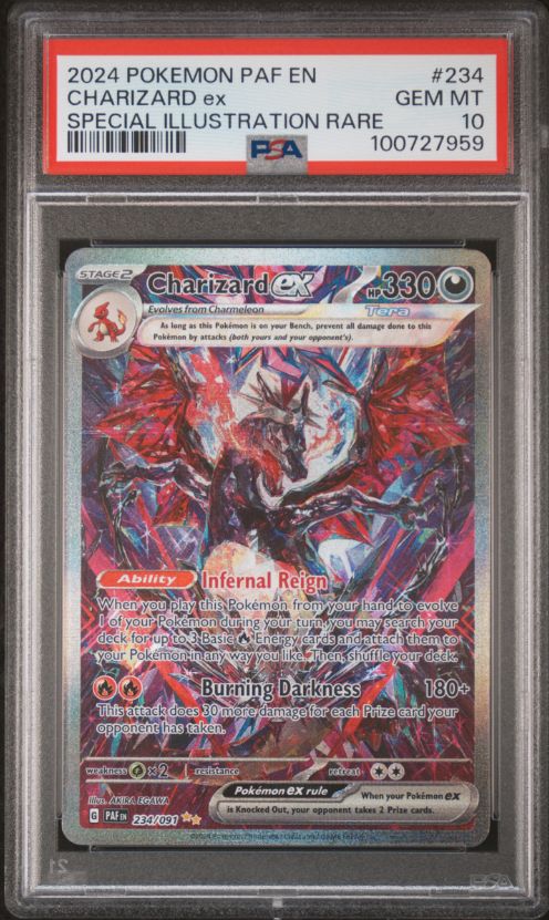 2024 Pokemon Paf En Charizard ex Special Illustration Rare PSA 10 #234