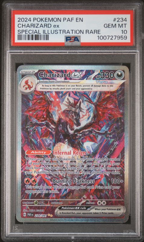 2024 Pokemon Paf En Charizard ex Special Illustration Rare PSA 10 #234