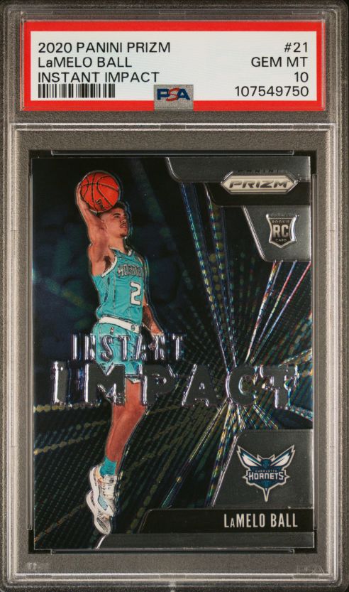 2020 Panini Prizm Lamelo Ball Instant Impact #21 PSA 10
