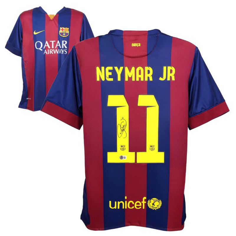 Neymar Jr #11 FC Barcelona 14/15 Home Signed Jersey