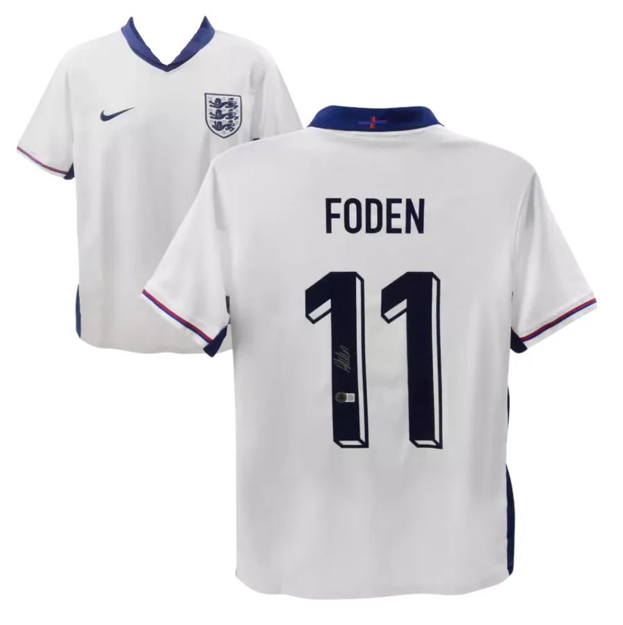 Phil Foden England Signed Jersey