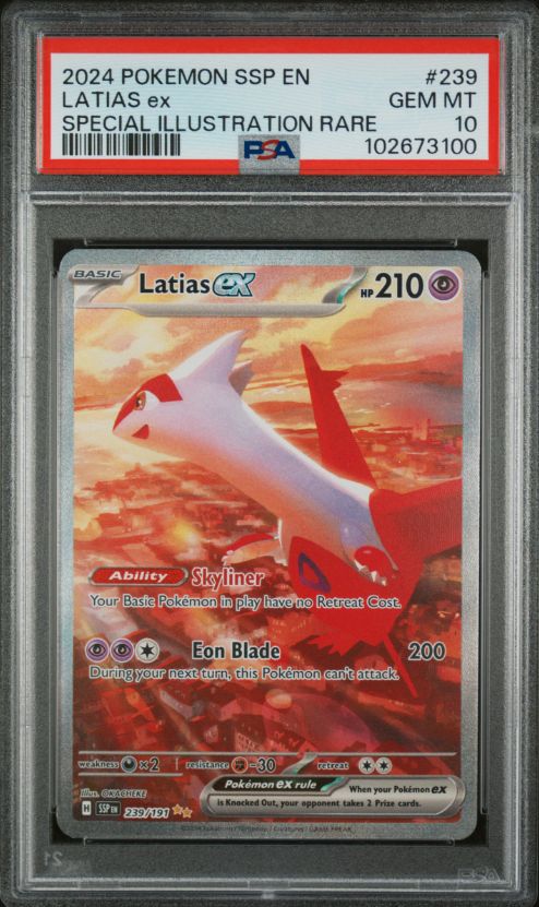 2024 Pokemon Ssp En #239 Latias Ex PSA 10